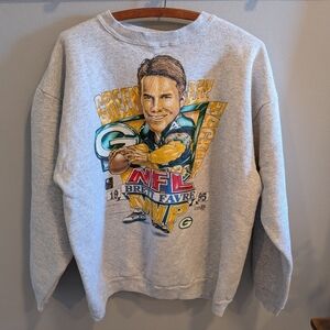 Vintage 1995 Brett Favre NFL green bay packers Crew Neck | XL